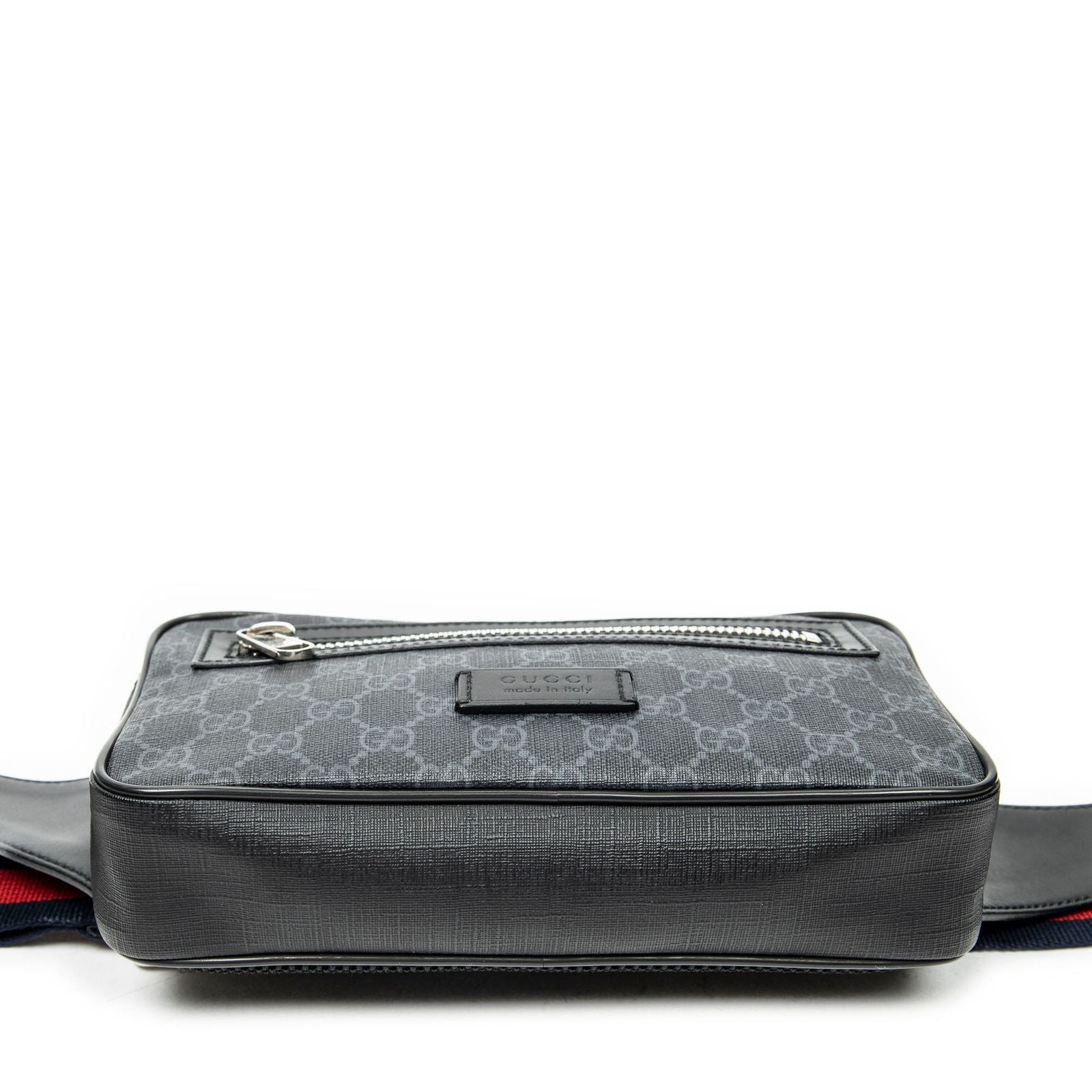 Gucci Web GG Waist Bag Black Supreme Canvas — view 3