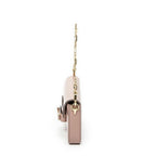 Gucci Small Rhinestone Horsebit Light Pink Calfskin Leather Shoulder — view 3
