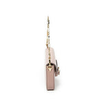 Gucci Small Rhinestone Horsebit Light Pink Calfskin Leather Shoulder — view 4