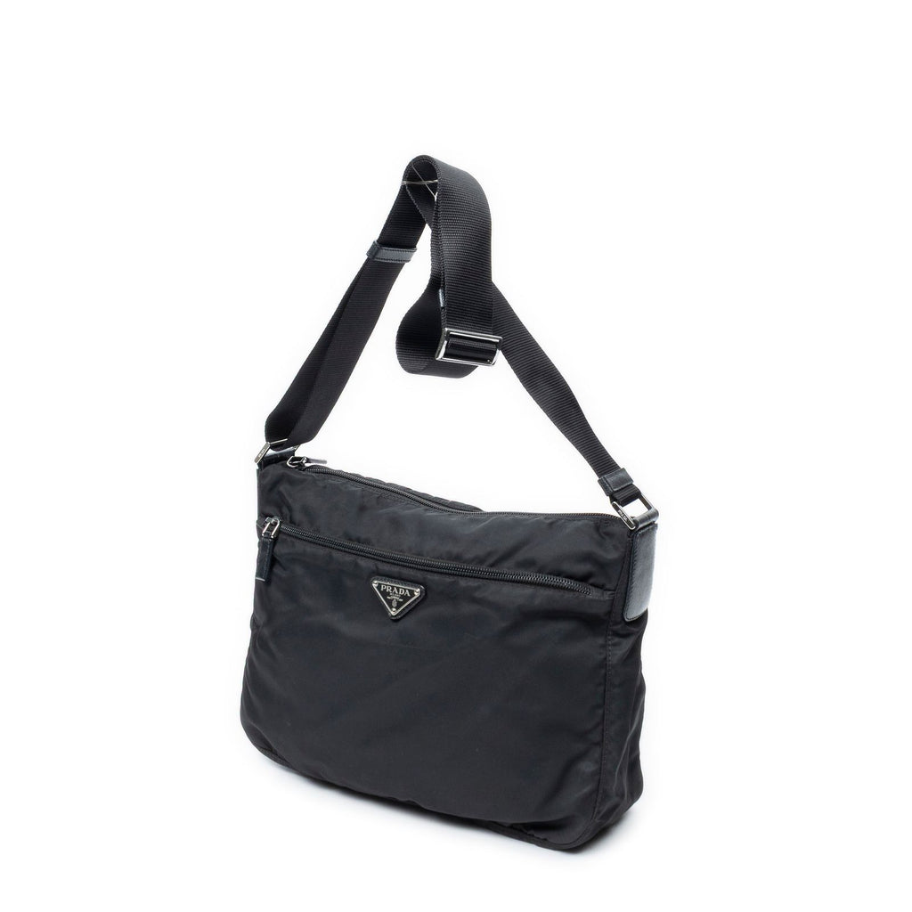 Prada Zip Crossbody Black Nylon Canvas — view 2