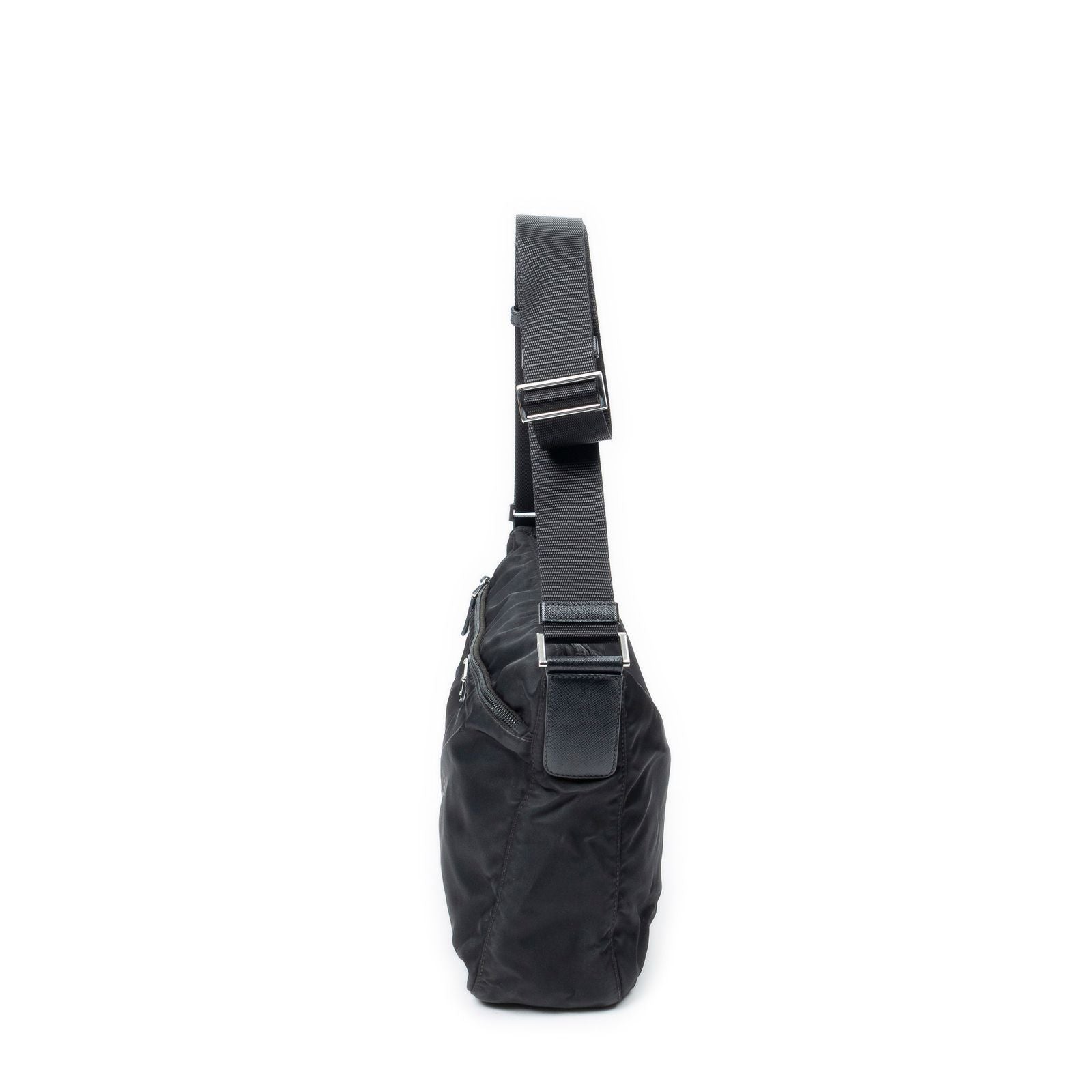 Prada Zip Crossbody Black Nylon Canvas — view 3