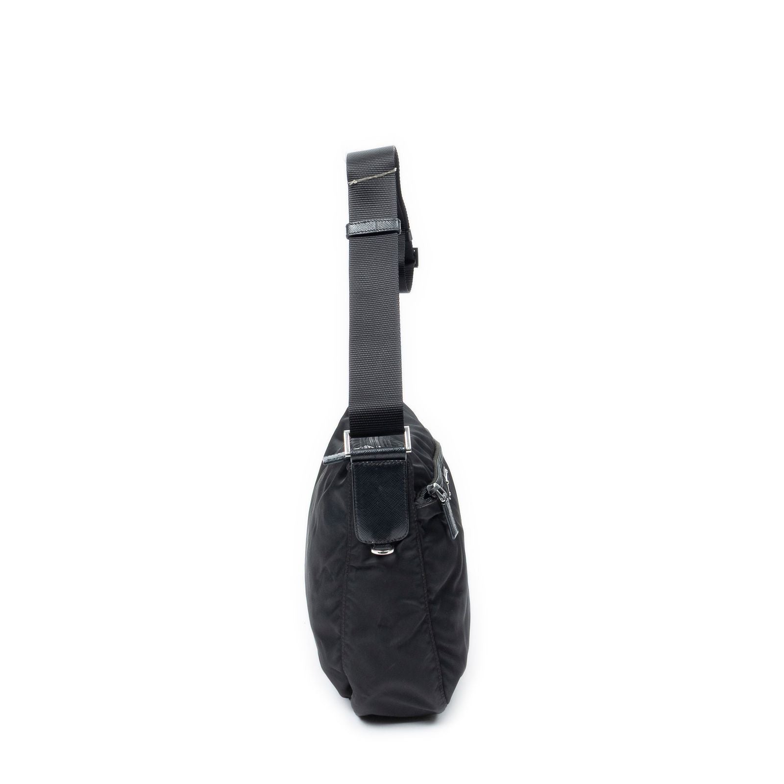 Prada Zip Crossbody Black Nylon Canvas — view 4