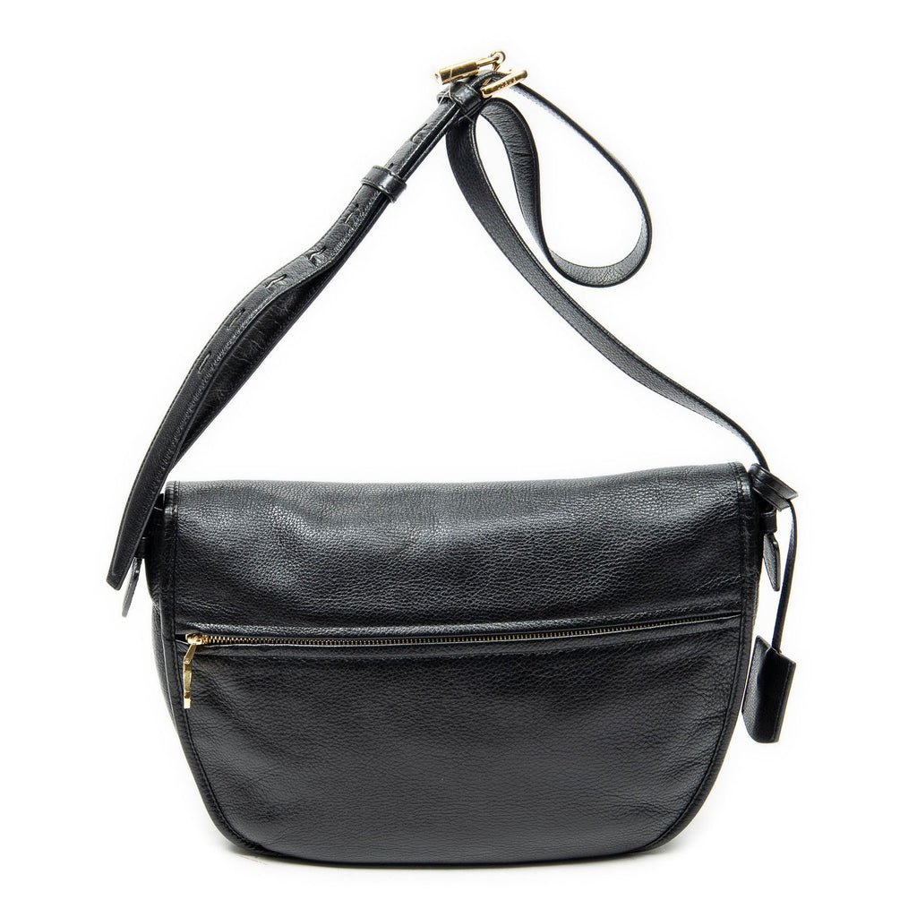 Loewe Heritage Flap Messenger Black Grain Calf Skin Leather — view 5