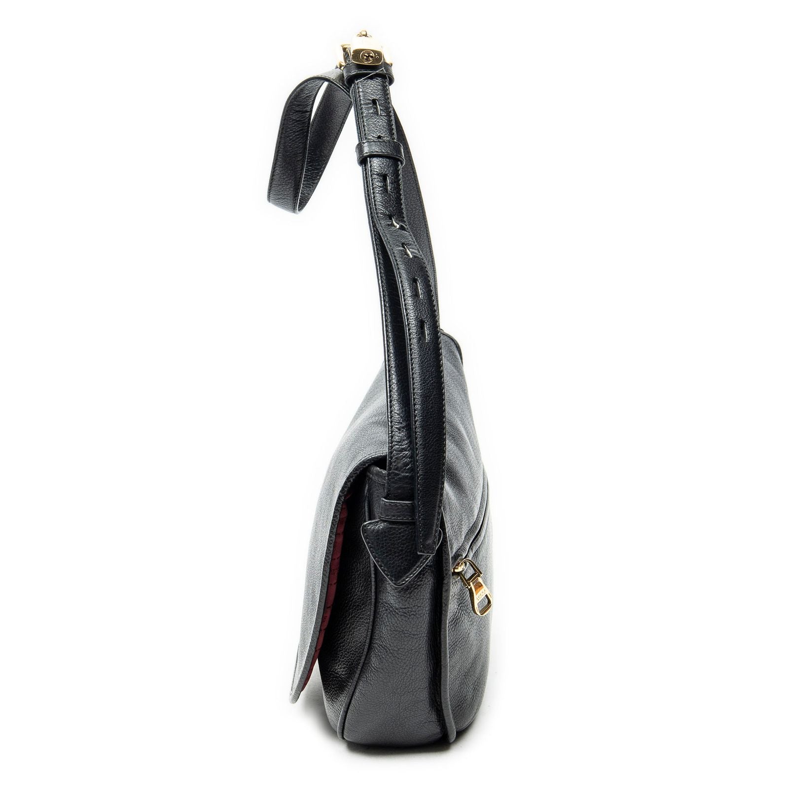 Loewe Heritage Flap Messenger Black Grain Calf Skin Leather — view 3