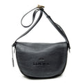 Loewe Heritage Flap Messenger Black Grain Calf Skin Leather