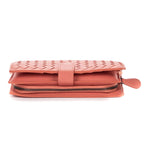 Bottega Veneta Continental Wallet Blush Pinkintrecciato Calfskin Leathera