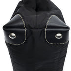 Prada Small Pop Tote Black Nylon Canvas — view 7