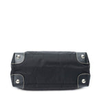 Prada Small Pop Tote Black Nylon Canvas — view 6
