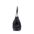 Prada Small Pop Tote Black Nylon Canvas — view 4