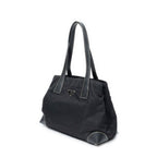 Prada Small Pop Tote Black Nylon Canvas — view 2