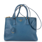 Prada Garda Tote Blue Saffiano Leather