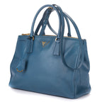 Prada Garda Tote Blue Saffiano Leather — view 2