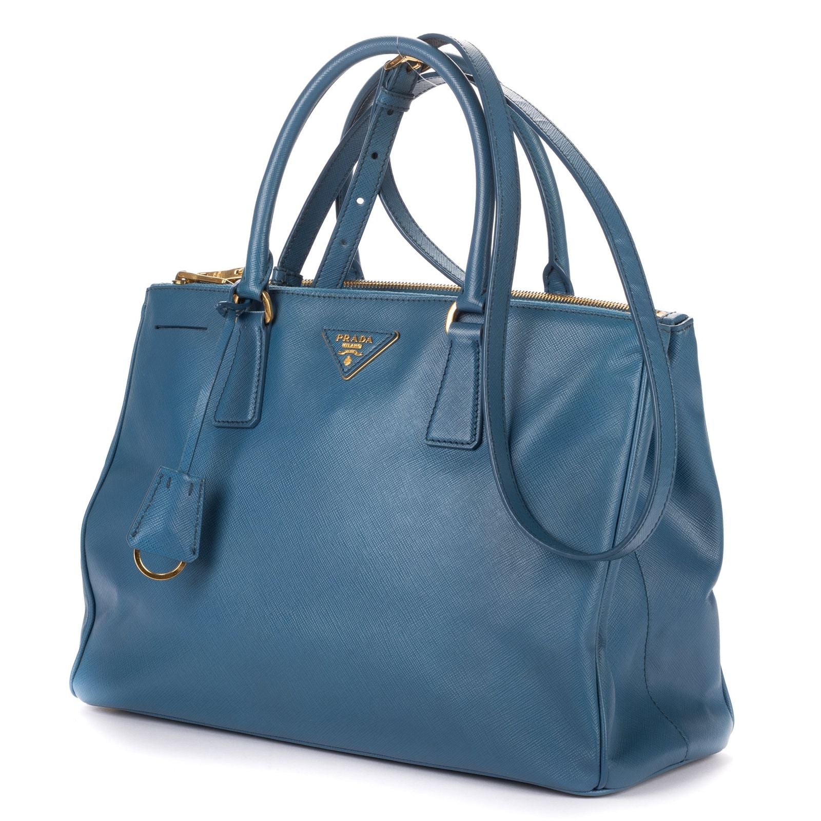 Prada Garda Tote Blue Saffiano Leather — view 2