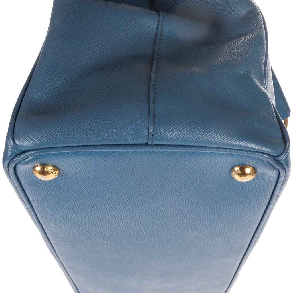 Prada Garda Tote Blue Saffiano Leather — view 8