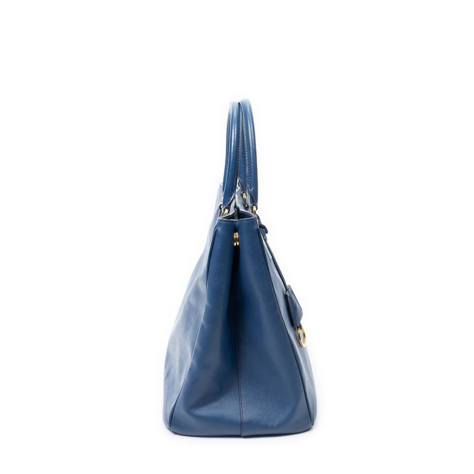 Prada Radio Pun Tote Navy Saffiano Leather — view 4