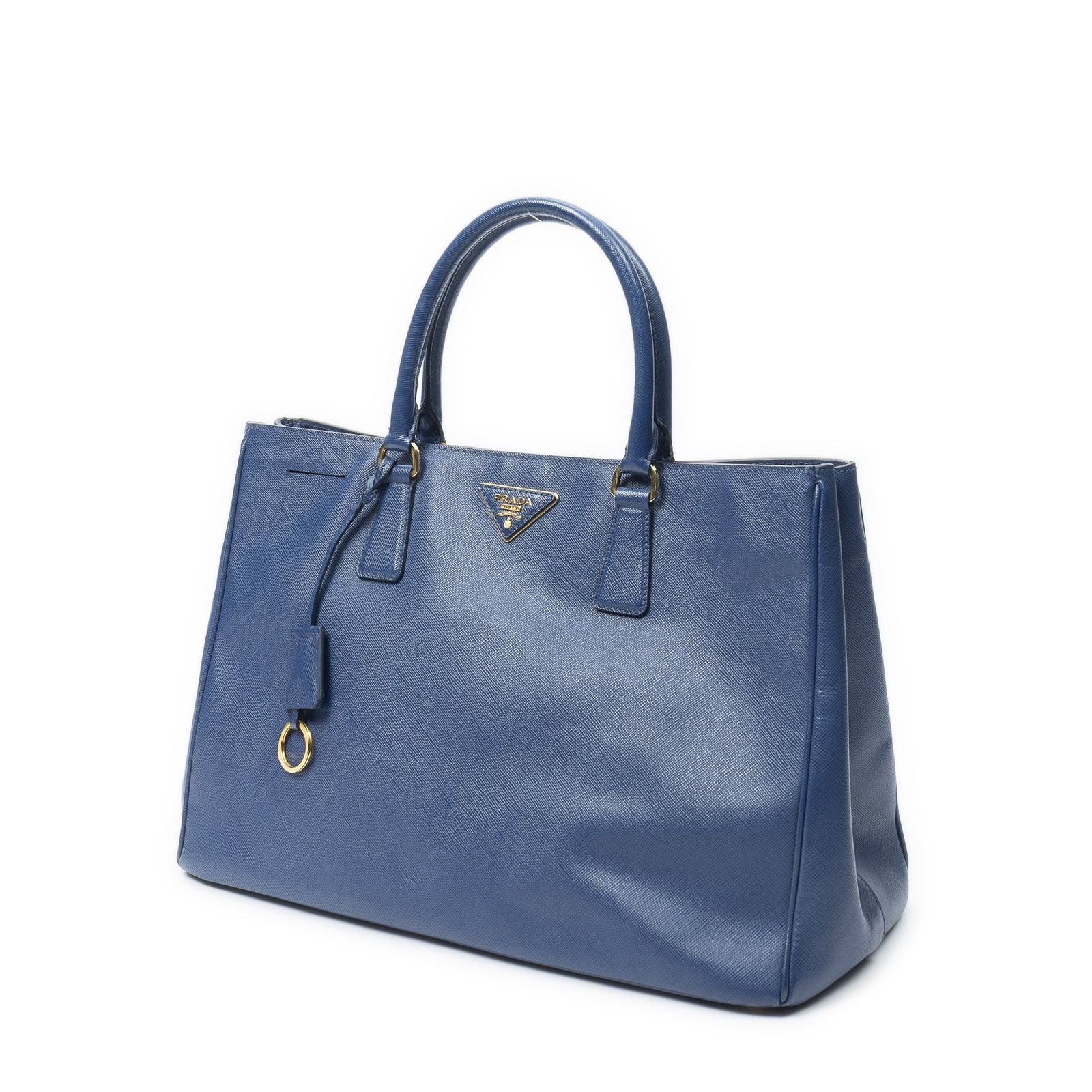 Prada Radio Pun Tote Navy Saffiano Leather — view 2