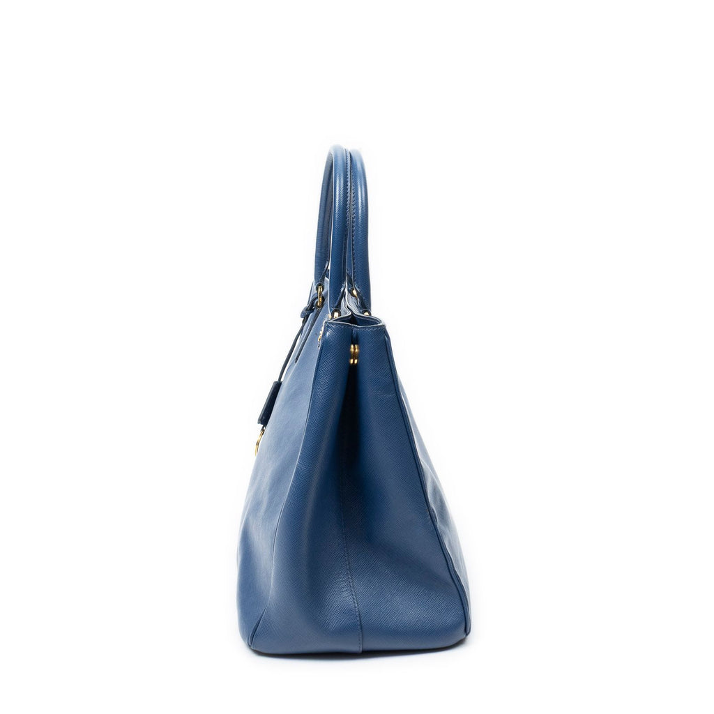 Prada Radio Pun Tote Navy Saffiano Leather — view 3