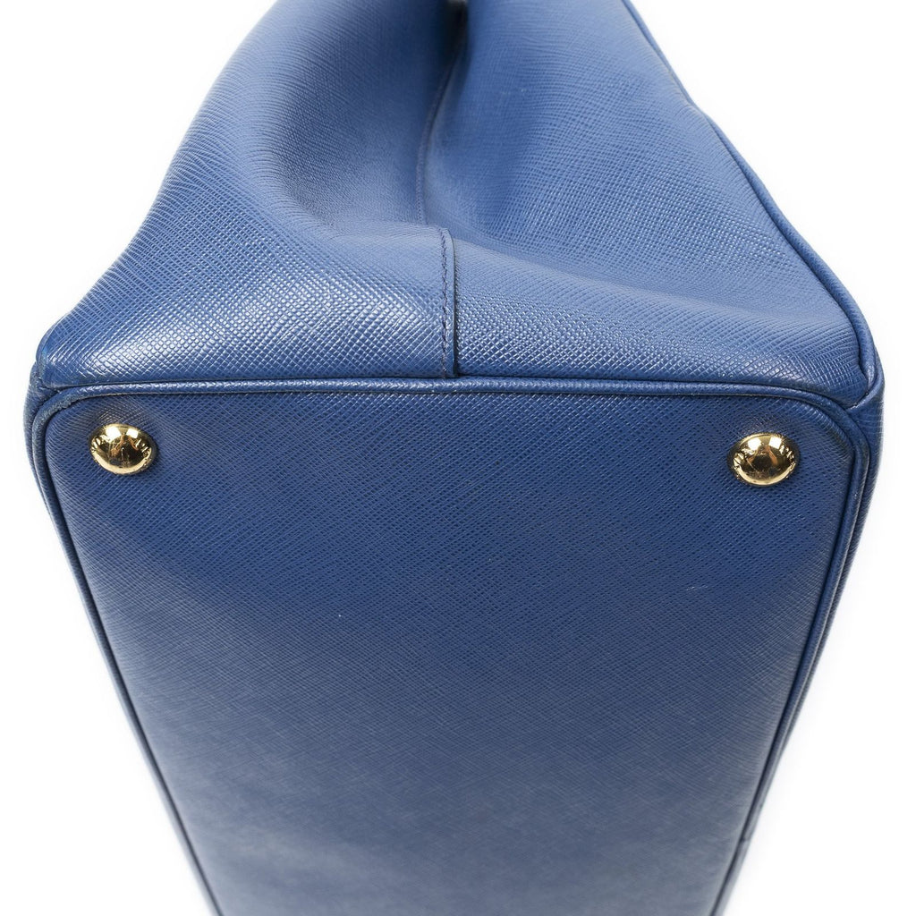 Prada Radio Pun Tote Navy Saffiano Leather — view 7