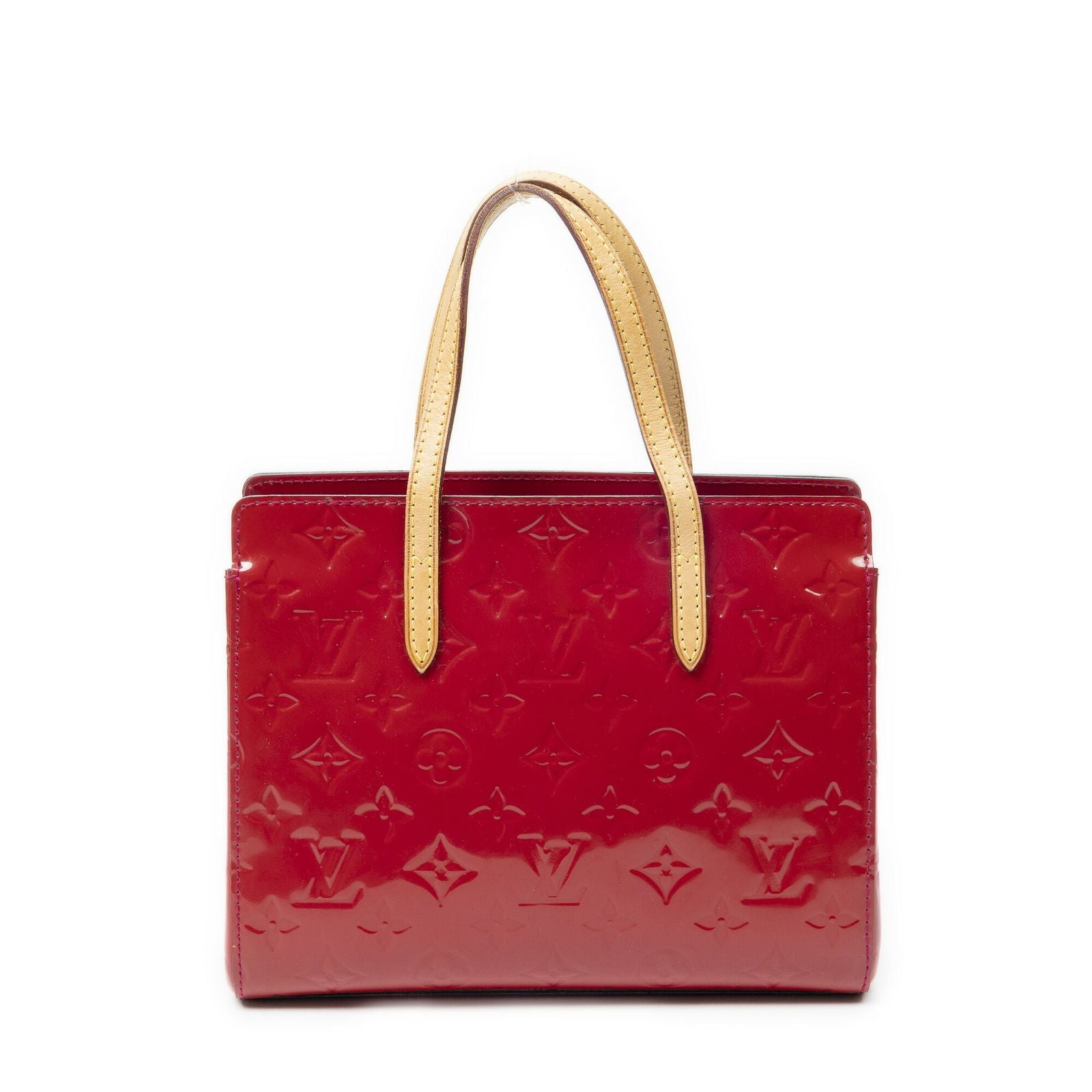 Louis Vuitton Catalina Red Monogram Vernis Handbag — view 5