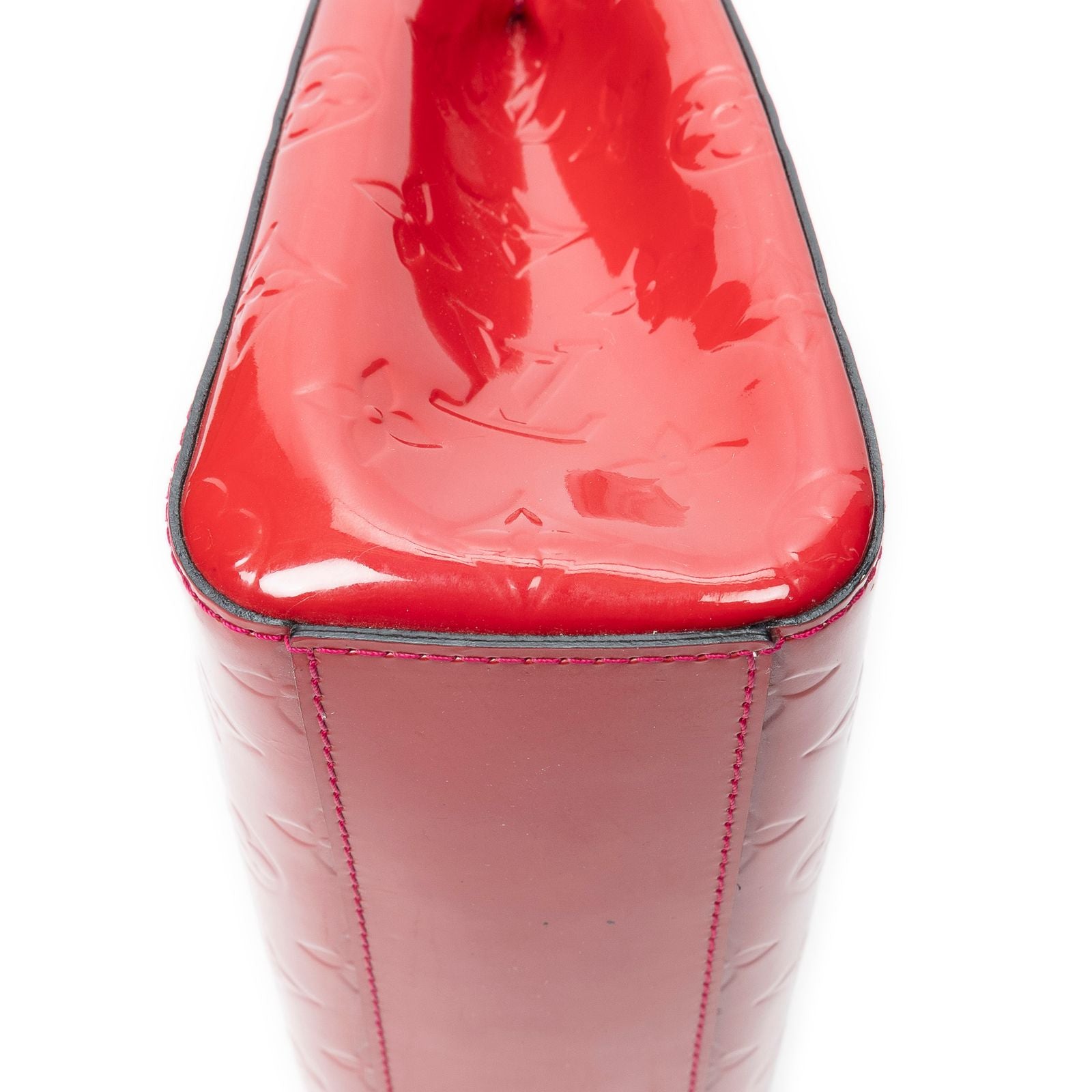 Louis Vuitton Catalina Red Monogram Vernis Handbag — view 7
