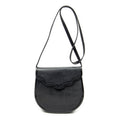 Saint Laurent Vintage Flap Crossbody Black Grain Calf Skin Leather