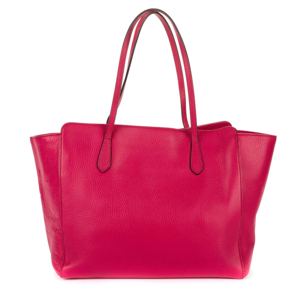 Gucci Shopping Tote Fuchsia Pink Grain Calf Skin Leather — view 5