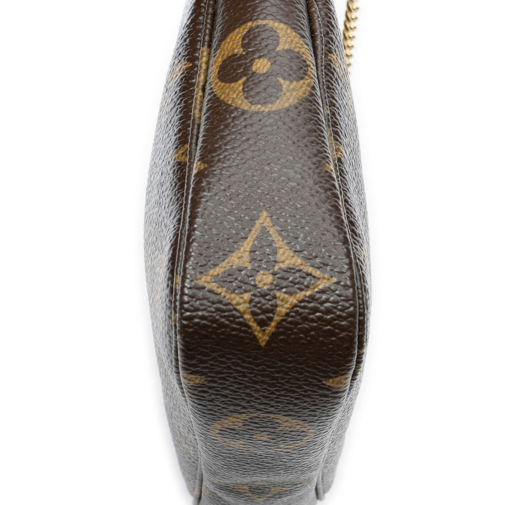 Louis Vuitton Mini Pochette Brown Monogram Canvas Handbag — view 8