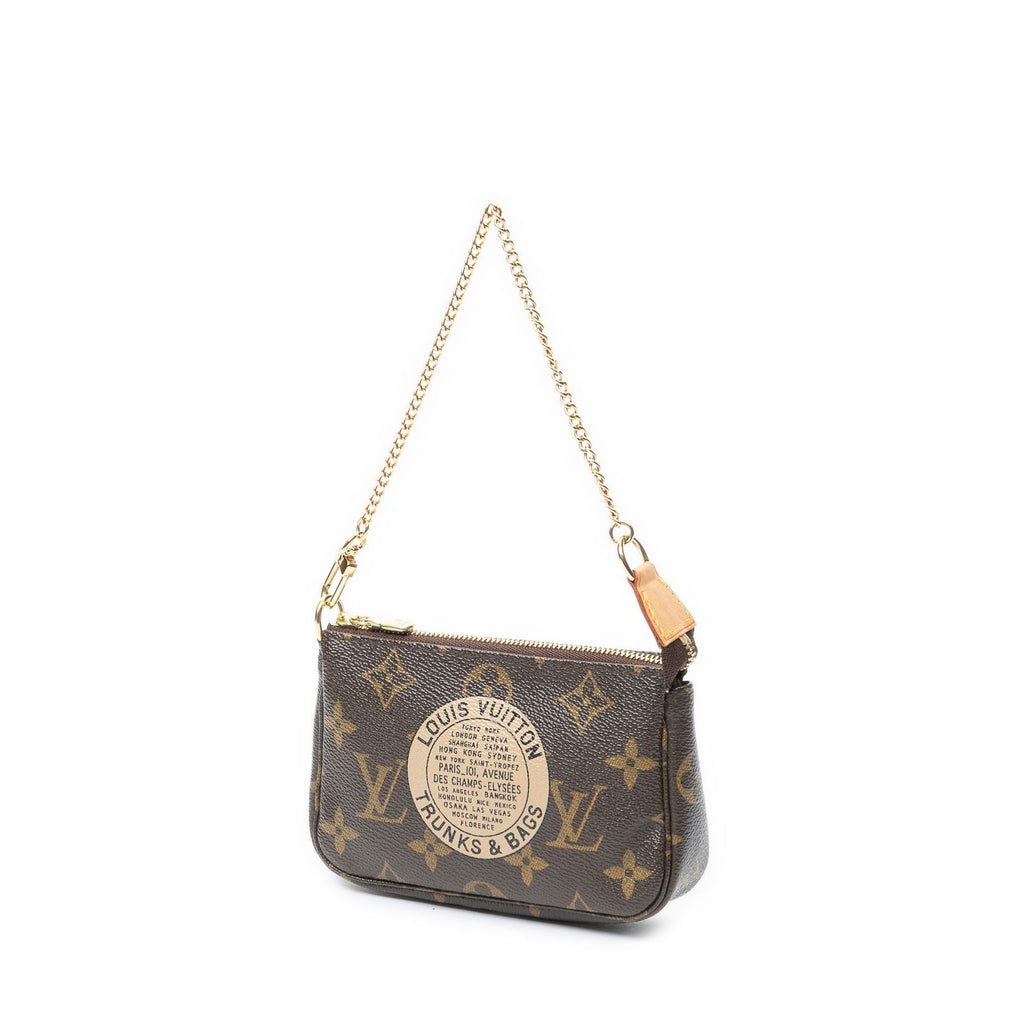 Louis Vuitton Mini Pochette Brown Monogram Canvas Handbag — view 2