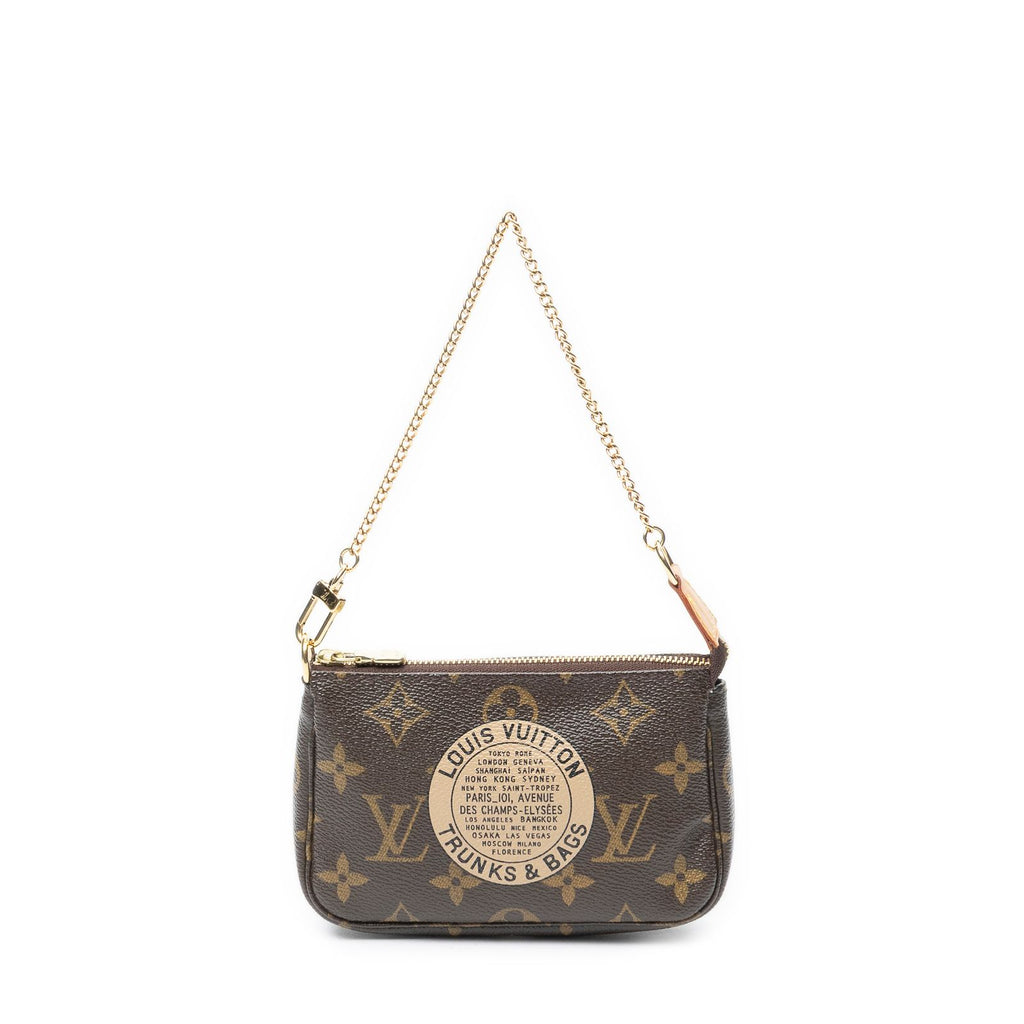 Louis Vuitton Mini Pochette Brown Monogram Canvas Handbag