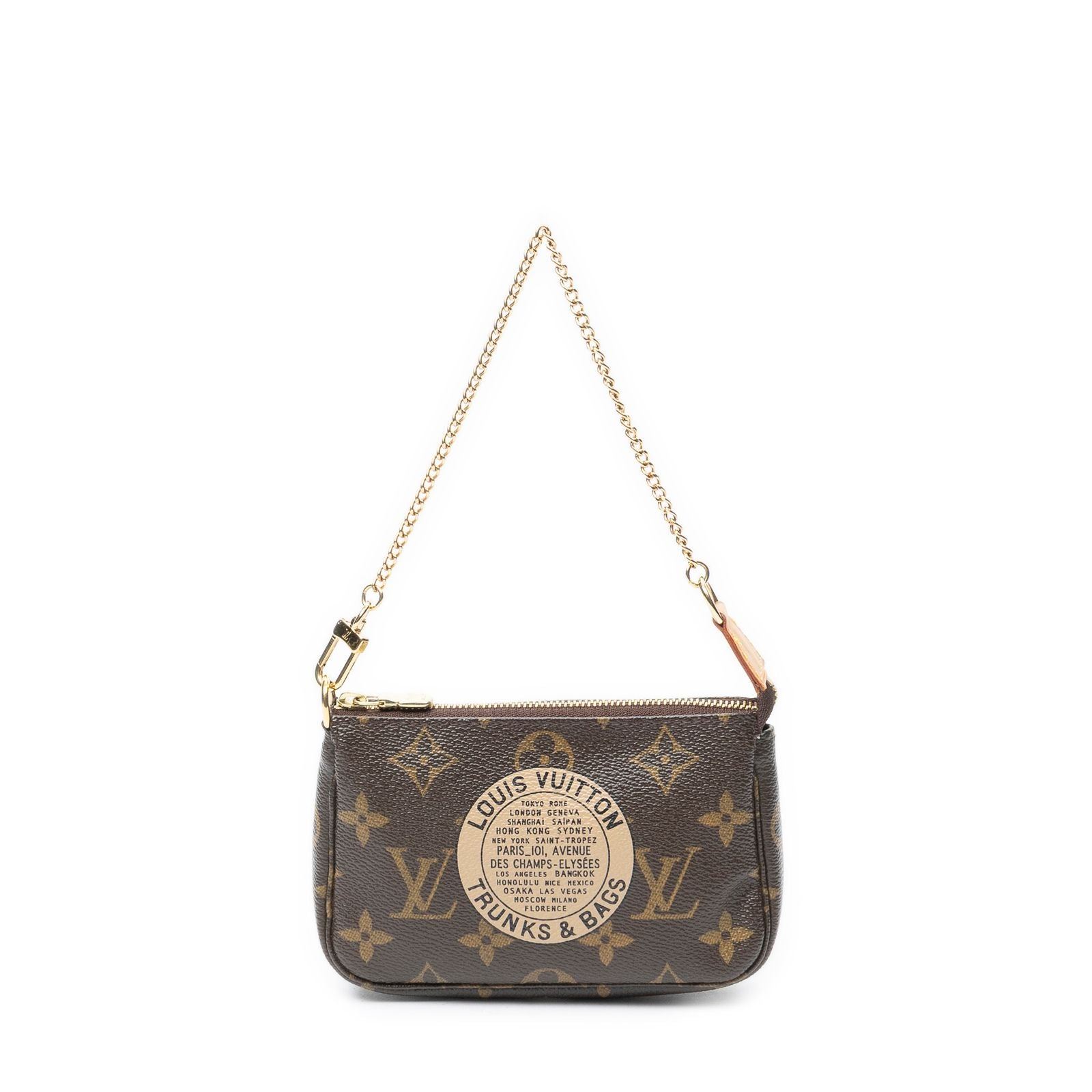 Louis Vuitton Mini Pochette Brown Monogram Canvas Handbag
