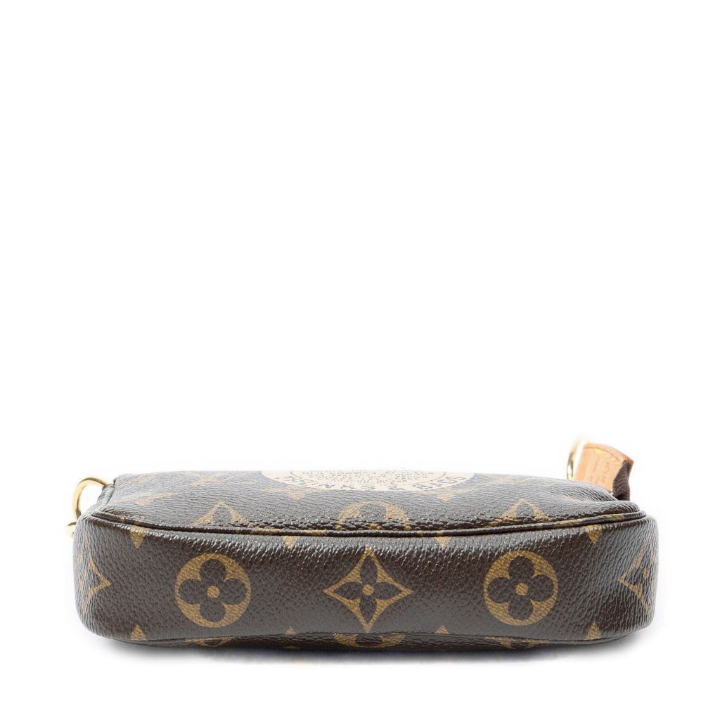Louis Vuitton Mini Pochette Brown Monogram Canvas Handbag — view 6
