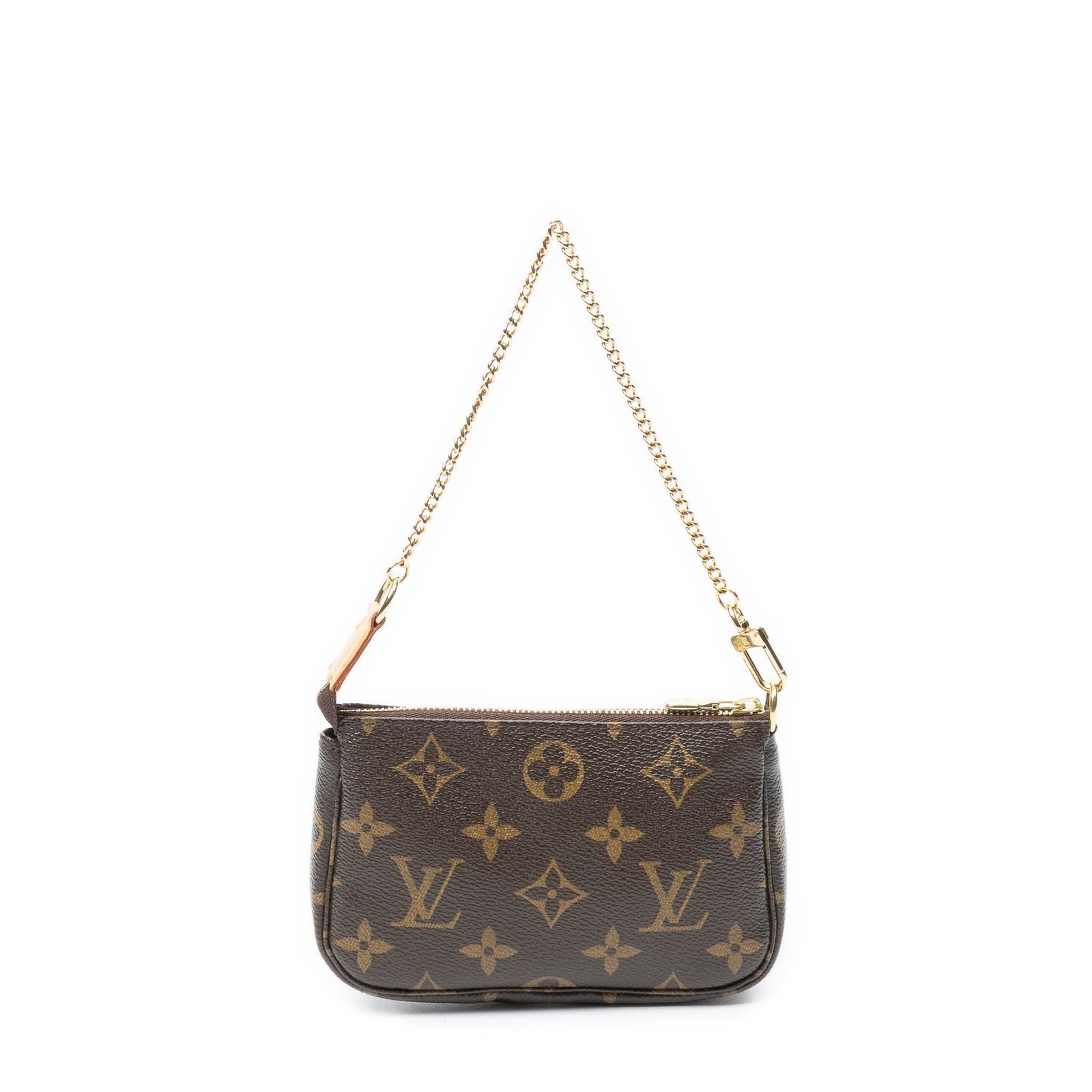Louis Vuitton Mini Pochette Brown Monogram Canvas Handbag — view 5