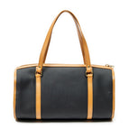 Saint Laurent Vintage Bowling Bag Black Brown Van Gogh Canvas — view 5