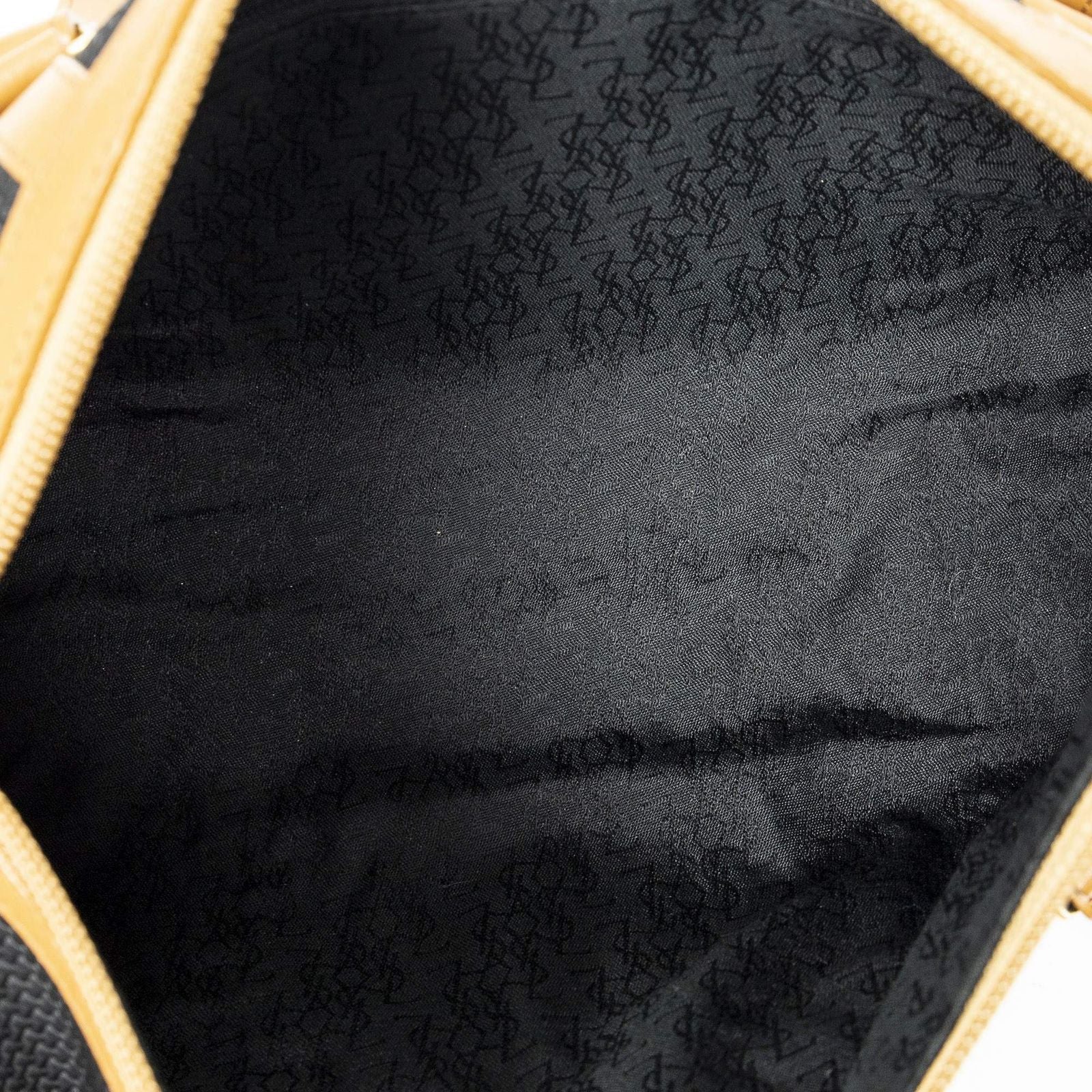 Saint Laurent Vintage Bowling Bag Black Brown Van Gogh Canvas — view 9