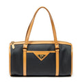 Saint Laurent Vintage Bowling Bag Black Brown Van Gogh Canvas