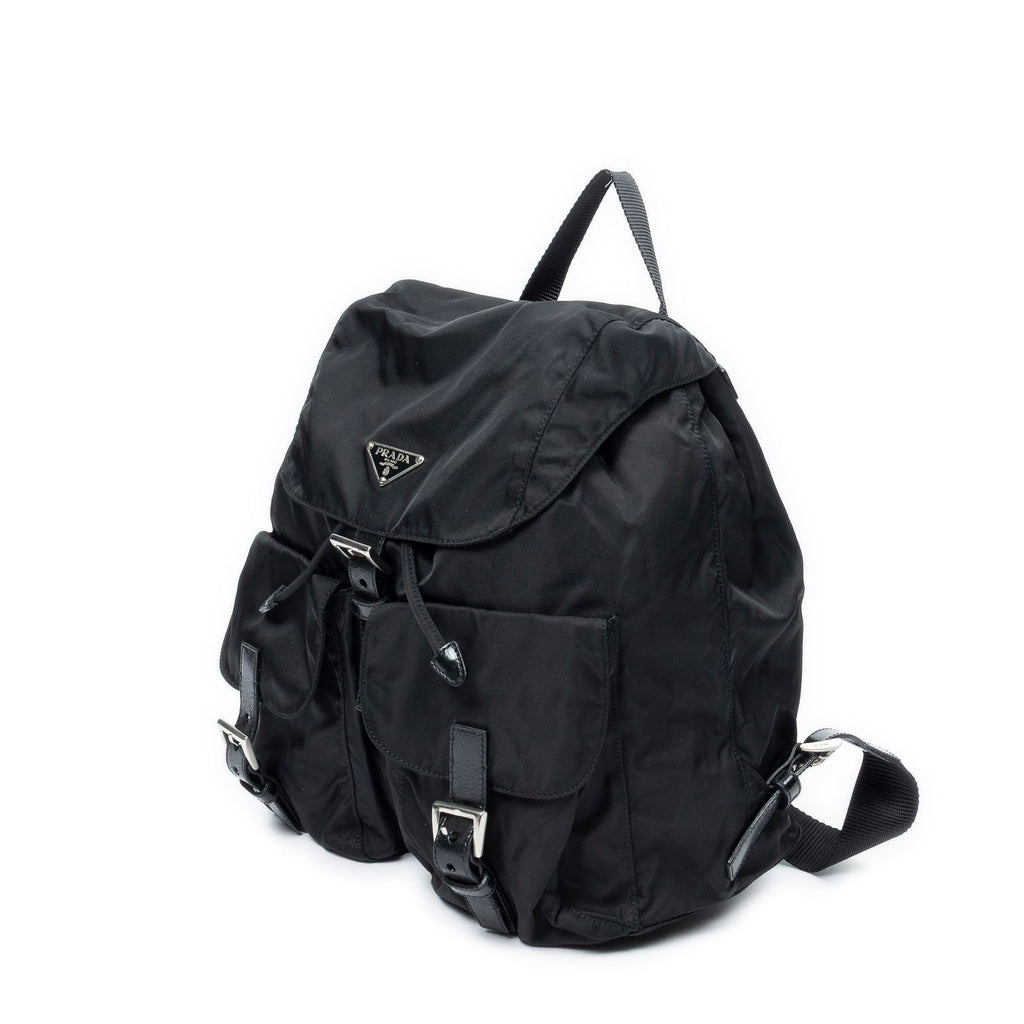 Prada Drawstring Backpack Black Nylon Canvas — view 2