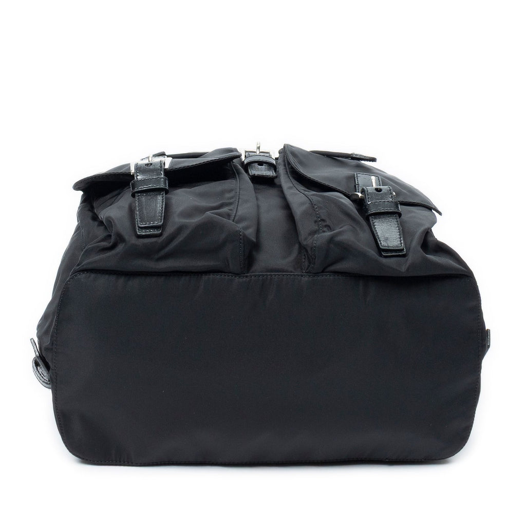 Prada Drawstring Backpack Black Nylon Canvas — view 6