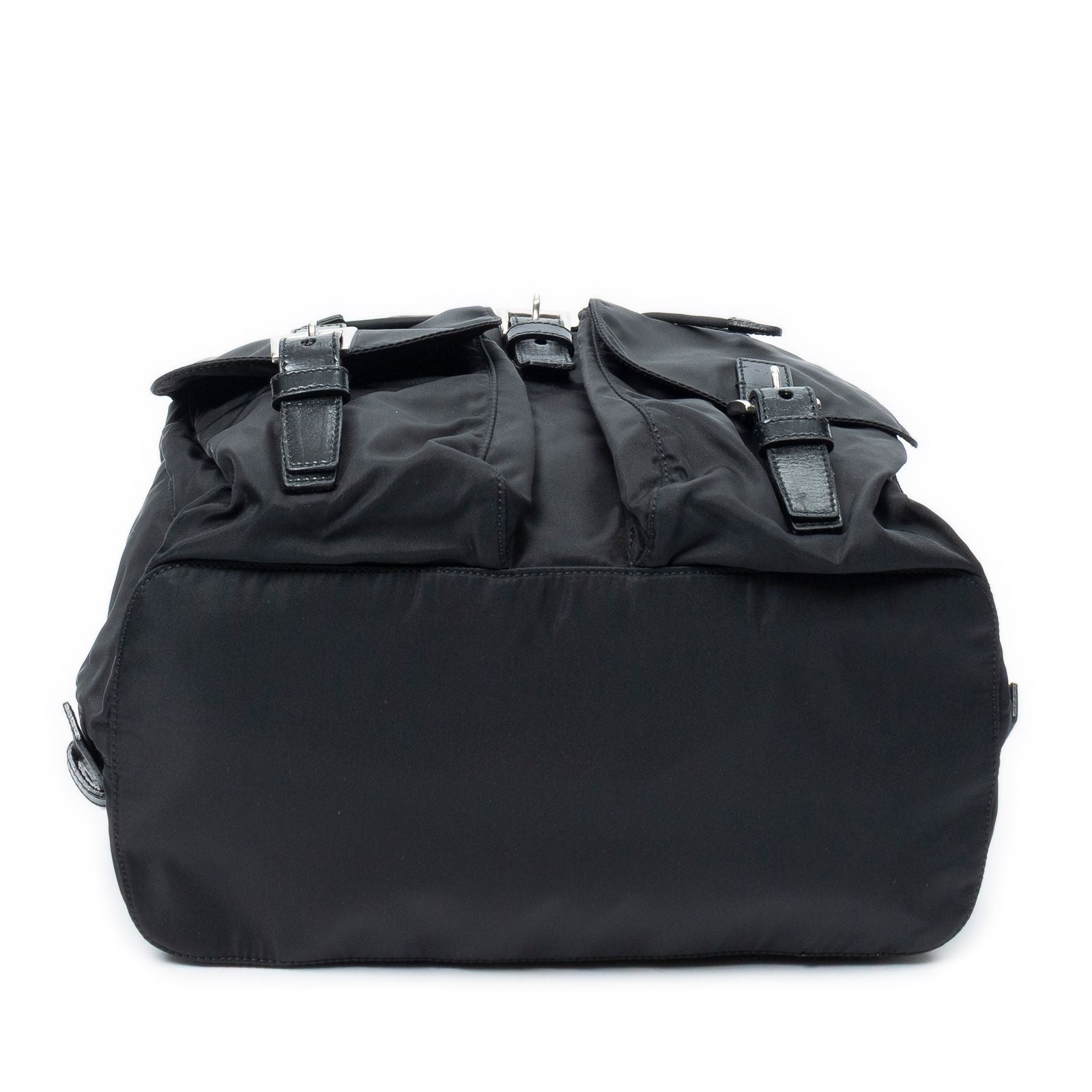Prada Drawstring Backpack Black Nylon Canvas — view 6