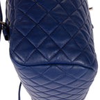 Chanel Urban Spirit Backpack Blue Quilted Lambskin Leather — view 8