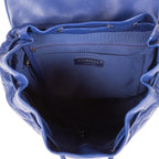 Chanel Urban Spirit Backpack Blue Quilted Lambskin Leather — view 9