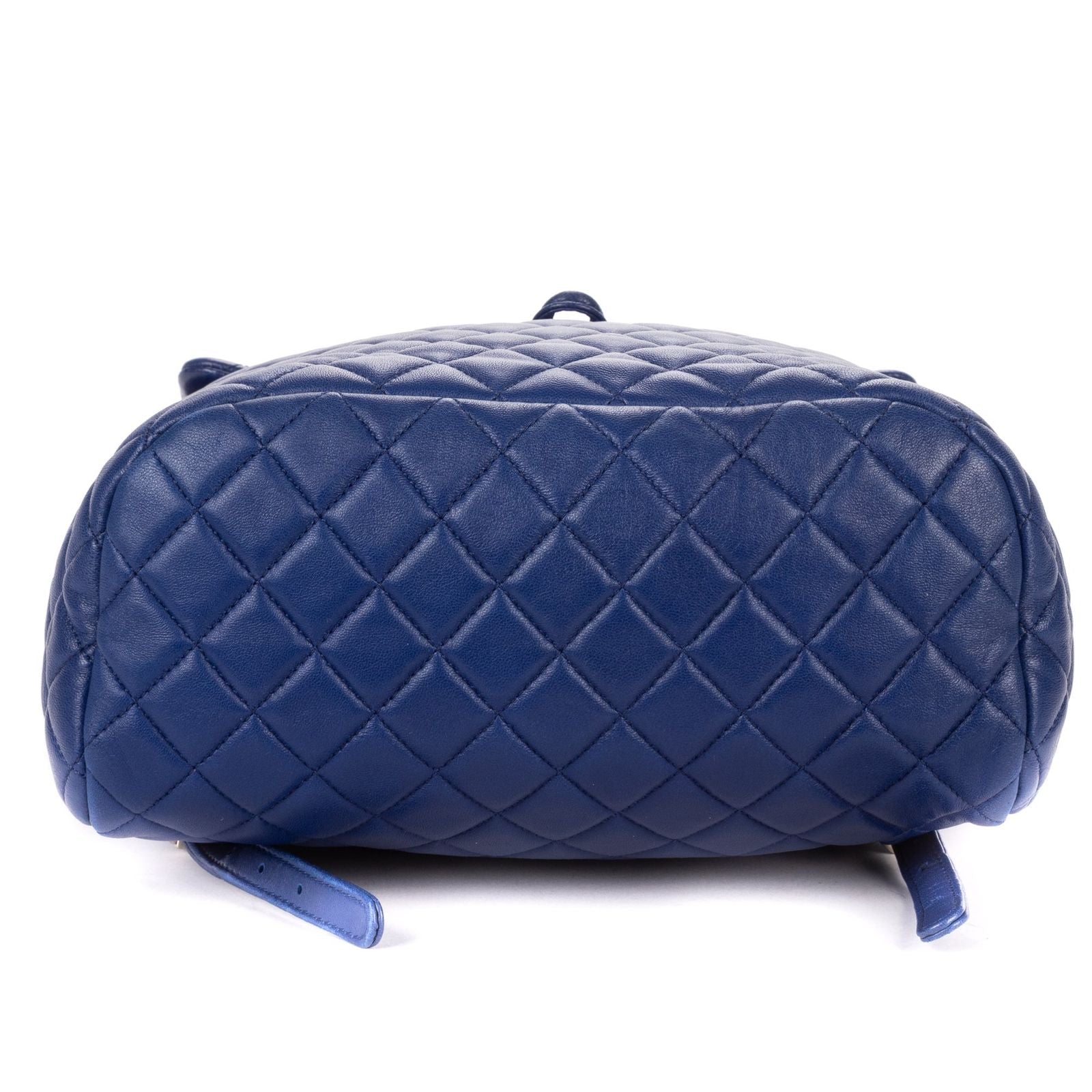 Chanel Urban Spirit Backpack Blue Quilted Lambskin Leather — view 6