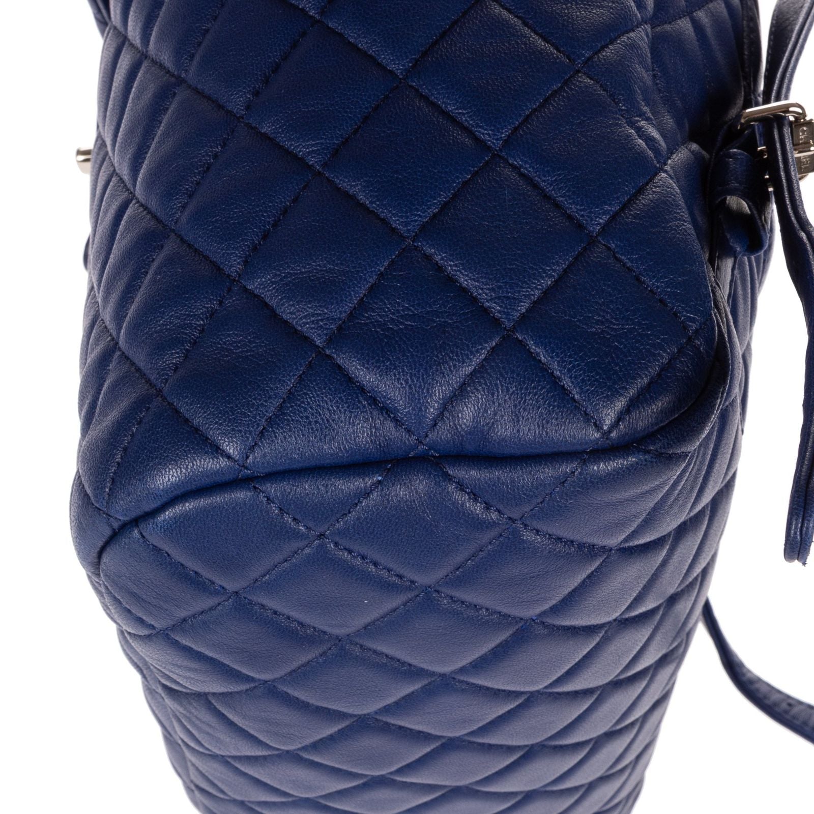 Chanel Urban Spirit Backpack Blue Quilted Lambskin Leather — view 7