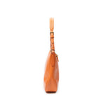 Prada Zip Hobo Orange Saffiano Leather — view 4