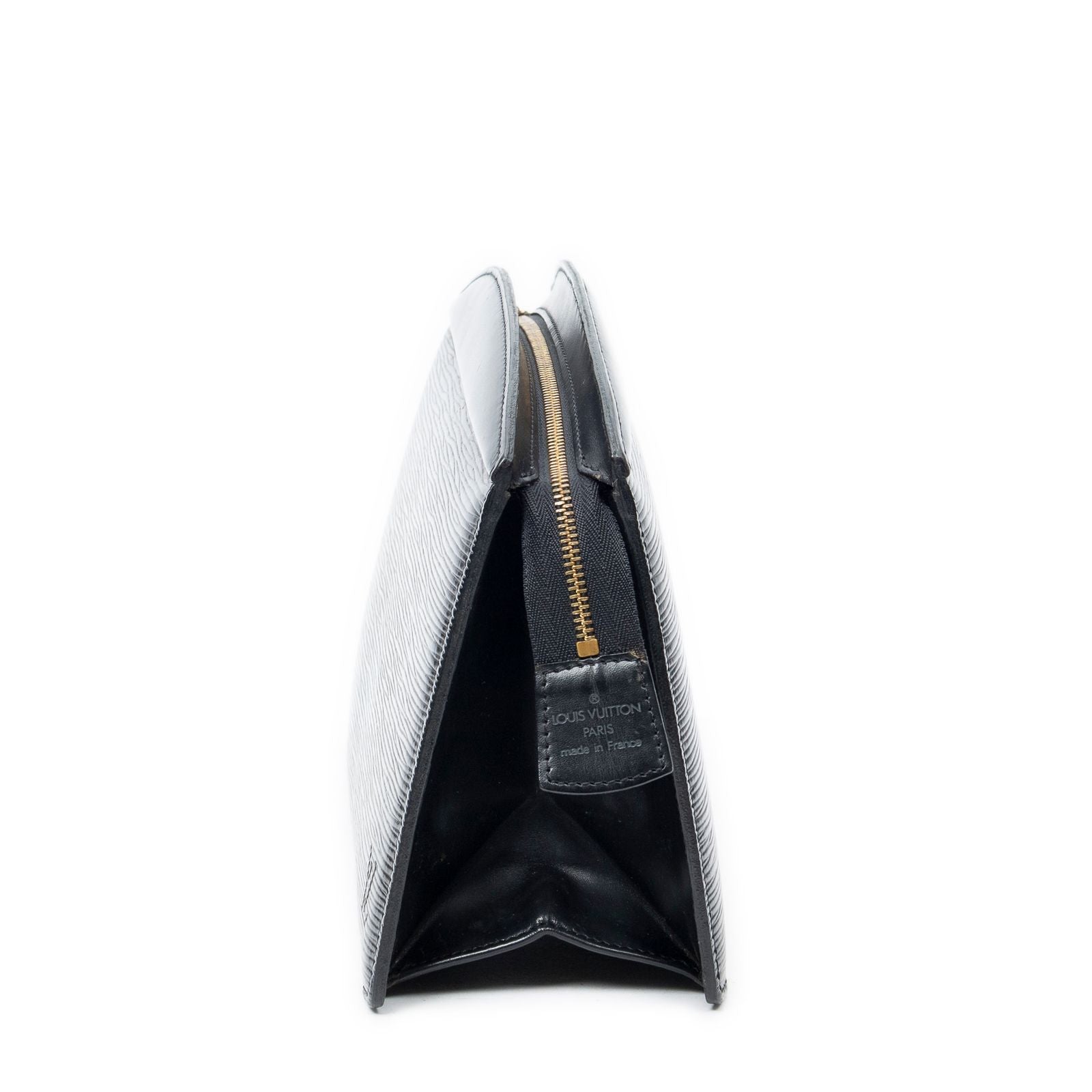 Louis Vuitton Trousse Crete Black Epi Handbag — view 3