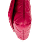 Saint Laurent Loulou Medium Puffer Flap Fuchsia Chez Blanc Matelasse Leather — view 7