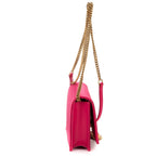 Saint Laurent Mini Tassel Kate Pink Plain Satin Canvasn Shoulder — view 4