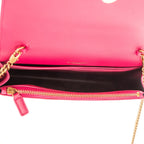 Saint Laurent Mini Tassel Kate Pink Plain Satin Canvasn Shoulder — view 9