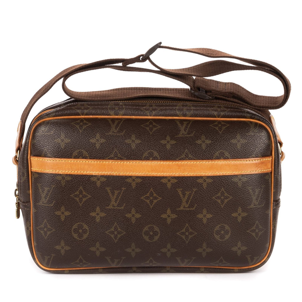 Louis Vuitton Reporter Brown Monogram Canvas Shoulder Bag