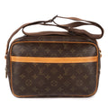 Louis Vuitton Reporter Brown Monogram Canvas Shoulder Bag