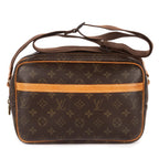 Louis Vuitton Reporter Brown Monogram Canvas Shoulder Bag